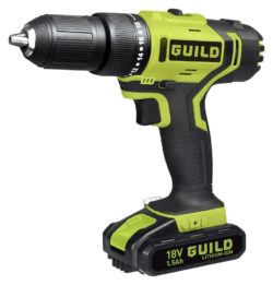 Guild - 18V15AH Fastcharge Hammer Drill with 2 Batteries